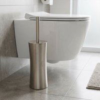 Orsina Stainless Steel Toilet Brush, Rust-Resistant Loo Brush For Cleaning, Toilet Brush Set, Bathroom Cleaning Set in Silver