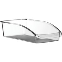 Orsina Clear PS Plastic Small Fridge Organiser, Clear Pantry Storage Bin, Plastic Storage Box For Food & Drinks