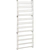 Orsina Stylish Over Door Cream 12 Tier Shoe Rack, Spacious Shoe Drawer Organizer For Bedroom, Sleek Storage Rack