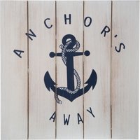Orsina Wall Art, Nautical-Themed Canvas Featuring Sailor Illustration, Muted Tones & Maritime Style For Coastal in White
