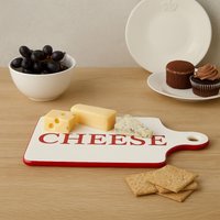 Orsina Stylish Paddle Cheese Board, Durable Design Cheese Board For Efiicient Cooking, Convenient Stoneware Board in Cream