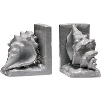 Orsina Set of 2 Conch Grey Dolomite Bookends