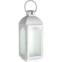 Orsina White Wash Small Mild Steel Lantern