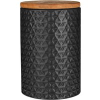 Canister Matt Triangle Bamboo Lid