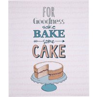 Orsina Bake Some Cake Wall Plaque, Playful Pastel Design With Bold Baking-Inspired Typography, Adds Whimsy And in White