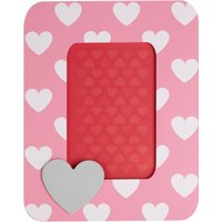Orsina Interiors Premier Kids Heart Design Photo Frame, Personalised Photo Frame, Living Room Photo Frame, Modern Single Photo Frame in Pink