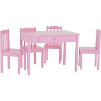 5 Piece Dining Set Playful Dining Table 4 Dining Chairs Wooden Dining Table Chairs