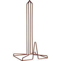 Finish Kitchen Roll Holder Stylish Wire Frame Design Durable Metal Construction Soft Copper