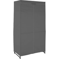 Orsina Dara Grey Fabric Wardrobe With Shelf