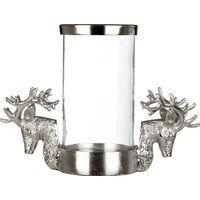 Hurricane Candle Holder 2 Stag Head Design Candle Holder Transparent Candlestick Holder
