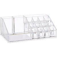 Orsina Clear Organiser 16 Compartment Ps Cosmetics Organiser