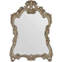 Orsina Baroque Wall Mirror With Gold Frame & Decorative Shell Motifs, Accent Mirror, Floral Detailing Wall Mirror