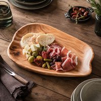Orsina Natural Cedarwood Kora Cedar Wood Serving Dish in Brown