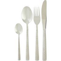 16Pc Cutlery Set Elegant Silverware Cutlery Set Modern Stainless Steel Cutlery Set Geometric Prints