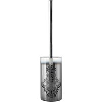 Orsina Elissa Toilet Brush, Decorative Leaf Motifs in Silver