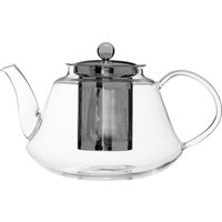 Orsina High Borosilicate Curved 1200ml Teapot in Silver