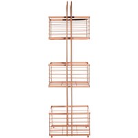 Orsina Dara Rectangular Storage Caddy in Rose Gold