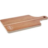 Orsina White Accacia Wood Chopping & Serving Board, Wooden Cutting Board for Kitchen, Chopping Board for Vegetables in Natural