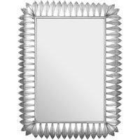 Orsina Merlin Leaf Frame Wall Mirror in Silver