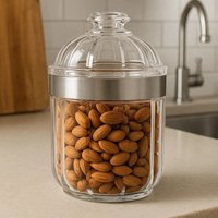 Orsina Maison by Premier Small Acrylic Canister in Silver