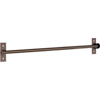 Orsina Chrome Hanging Rail, Wall Mounted Rail For Organising Kitchen Utensils Or Towels, Metal Construction in Jet Black