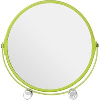 Orsina Lime Green Shaving Mirror With Feet, Portable Face Mirror For Daily Grooming, Dressing Table Makeup Mirror