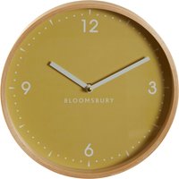 Orsina Compact & Lightweight Small Wall Clock, Sleek Clock In Kitchen, Modern Design Wall Clock For Indoor in Yellow