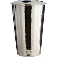 Orsina Hammered Bathroom Nickel Finish Toothbrush Holder in Silver