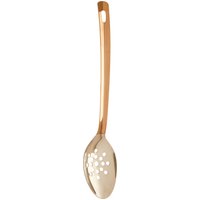 Shiny Finish Slotted Spoon Unique Stainless Steel Holed Spoon Luxe Slotted Spoon Long Handle
