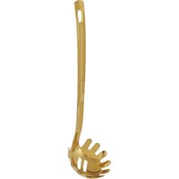 Orsina Copper Finish Spaghetti Spoon, Stainless Steel Pasta Spoon, Kitchen Tool With Hanging Loop, Pasta Server in Gold