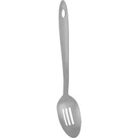Orsina Brushed Stainless Steel Slotted Spoon, Perforated Cooking Spoon, Rustproof Utensil With Ergonomic Metal Handle in Silver