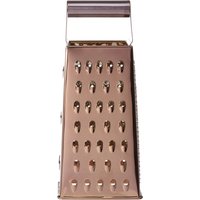 Orsina Small Gold Finish Box Grater, Multi-Use Food Shredder For Cheese, Handheld Cutter For Veg Prep, Kitchen Grater in Rose Gold