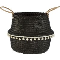 Orsina Small Black Seagrass Basket