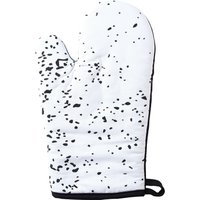 Orsina Single Oven Glove, Scandinavian-Inspired Pattern With Quilted Heat Protection, Comfortable Grip in White