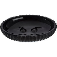 Orsina Ticino Brittany Glass Soap Dish in Black