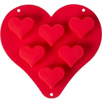 Orsina Vibrant Red Heart-Shaped Baking Mould, High-Quality Silicone Cake Shaper, Non-Stick Heart Shape Baking Tool
