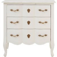 Orsina Loire 3 Drawer White Chest