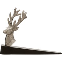 Orsina Stag Design Door Stopper, Decorative Christmas Accessory with Functional Usage, Heavy Door Stopper in Silver