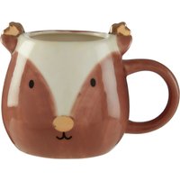 Orsina Versatile Design Rudy Reindeer Mug, Elegant Milk Mug For Bedroom, Dishwasher Safe Coffee Mug For Livingroom in Brown