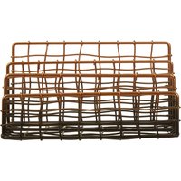 Orsina 3 Tier Letter Rack, Wireframe Document Organizer, Paper Rack for Desk, Ideal for Holding Mail, or Bills in Black