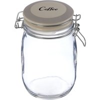 Orsina Durable Coffee Storage Jar, Stylish Glass Jar With Lid For Kitchen Counter, Versatile Airtight Storage Jar in Clear