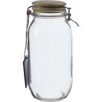 Orsina Versatile Small Storage Jar, Stylish Glass Jar With Lid For Kitchen Counter, Durable Airtight Storage Jar in Clear