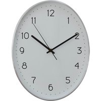 Orsina Elko Oval Wall Clock in Silver
