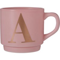 Letter Mug Coffee Ceramic Cup Gold Letter Detail Reusable Coffee Cup Thoughtful Gifting