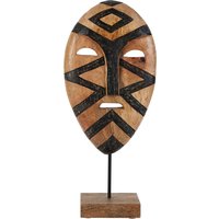 Orsina Bantu Large Tribal Wooden Sculpture in Brown