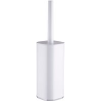 Orsina Unique White Acrylic Toilet Brush Holder, Slim Bathroom Cleaning Brush, Lightweight Toilet Brush Holder