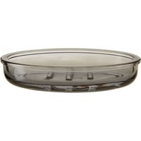 Orsina Ridley Glass Soap Dish, Smoky Glass in Clear