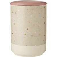 Large Glitter Terrazzo Canister Light Pink