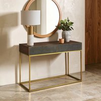 Orsina Understated Luxurious Console Table, Modern Design Sofa Table, Functional Hallway Table For Livingroom in Brown