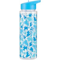 Orsina Durable Blue Shark Water Bottle, Portable Spout Lock Bottle, Robust PP Plastic Transparent Outer Bottle